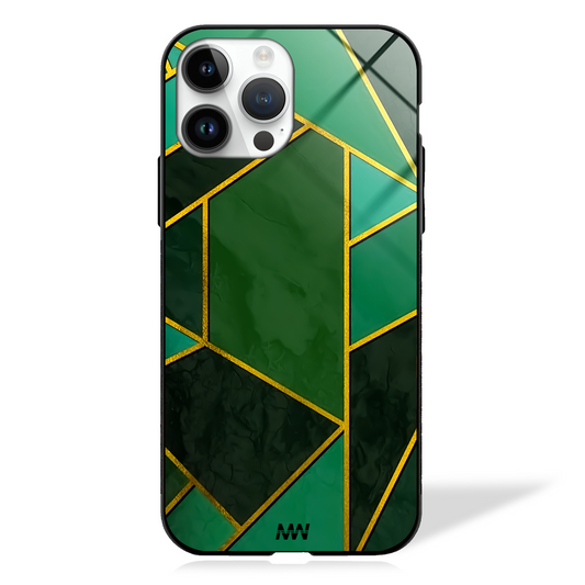 Emerald Luxe Pattern GLASS CASE -  - MW Stuffs - 