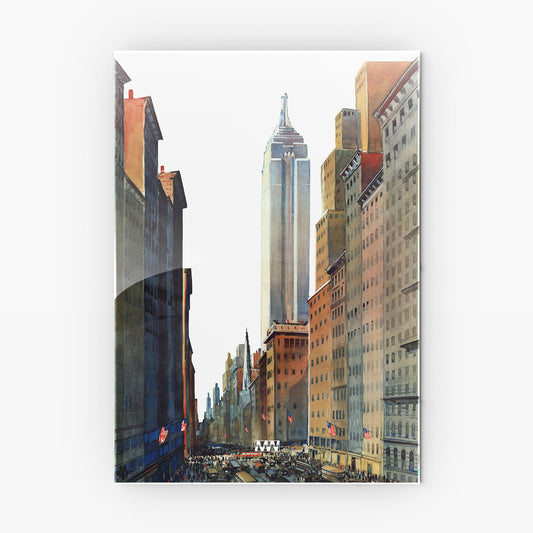 Empire State Cityscape Art metal poster