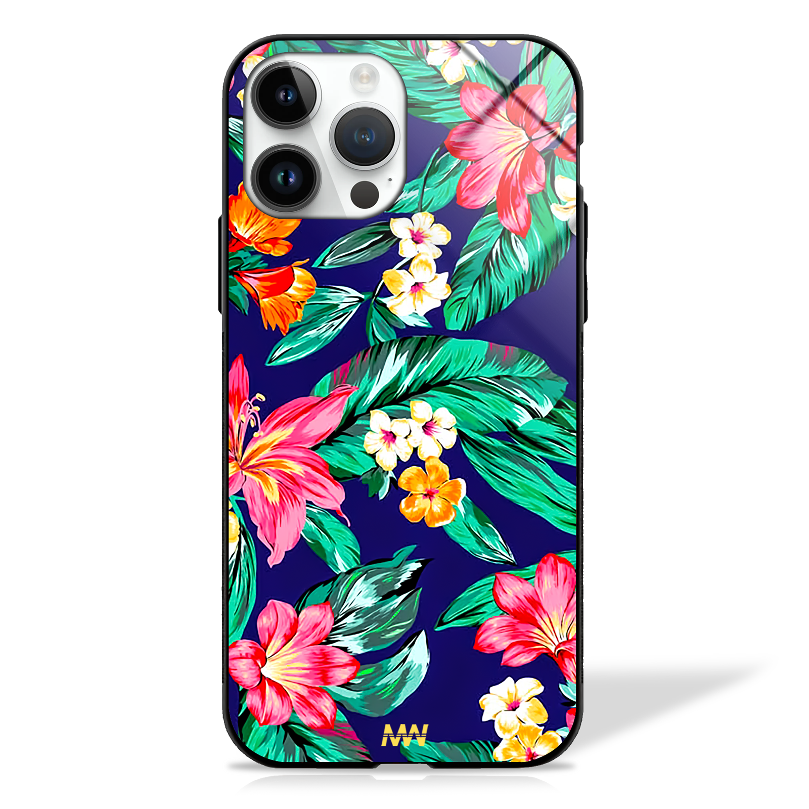 Enchanting Floral Premium GLASS CASE -  - MW Stuffs - 