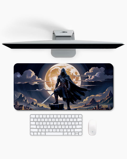 Epic Moonlit Warrior Deskmat
