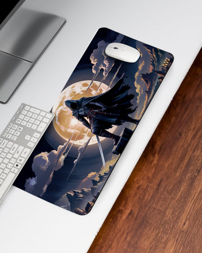 Epic Moonlit Warrior Deskmat