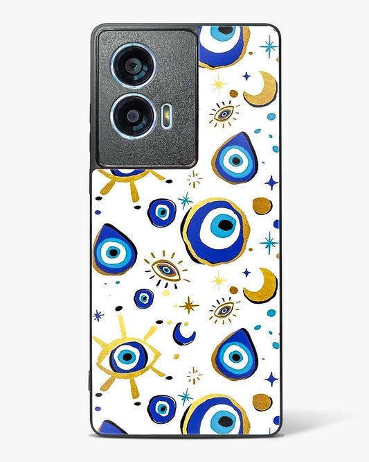 Evil Eye Nazar Protection Glass Phone Case-Motorola Edge 50 Fusion