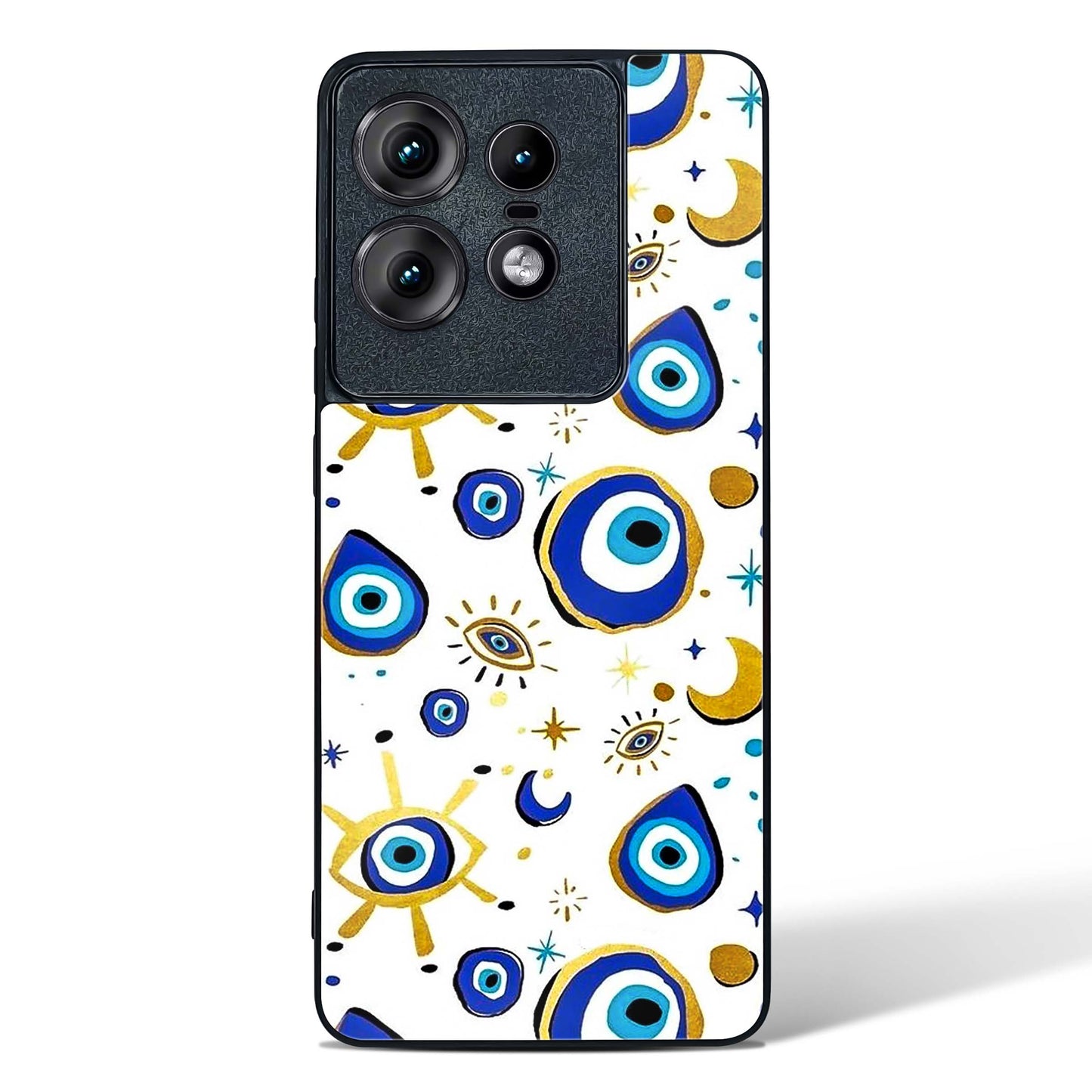 Evil Eye Nazar Protection Glass Phone Case-Motorola Edge 50 Pro