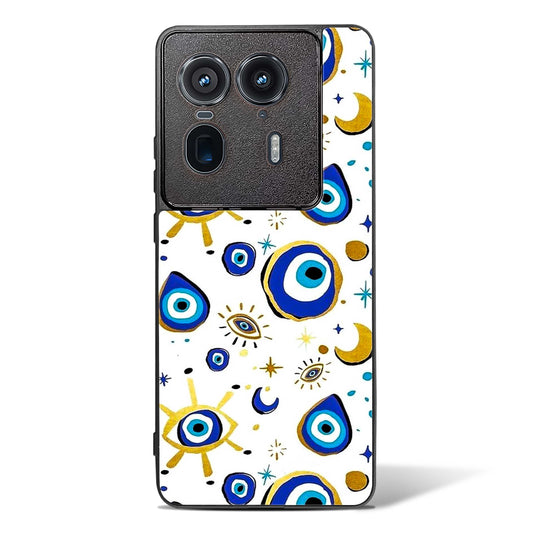 Evil Eye Nazar Protection Glass Phone Case-Motorola Edge 50 Ultra
