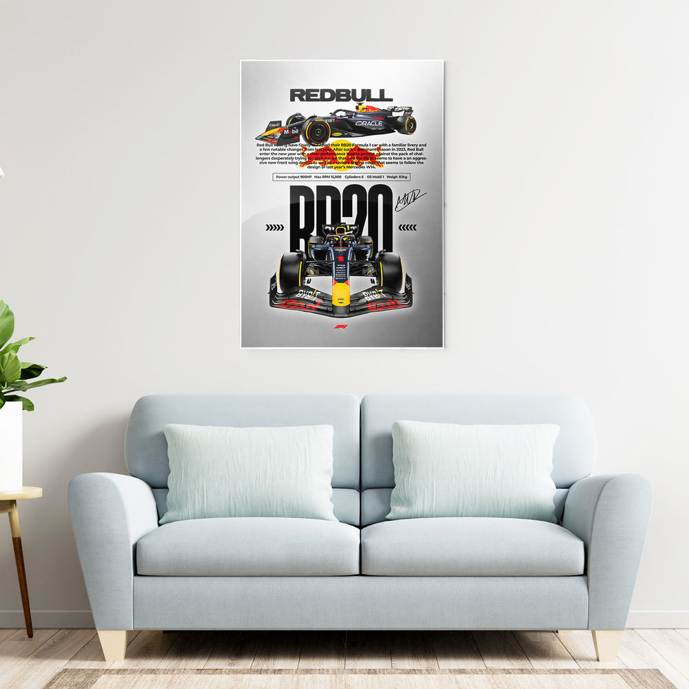 F1 RB20 Speed Metal-Poster