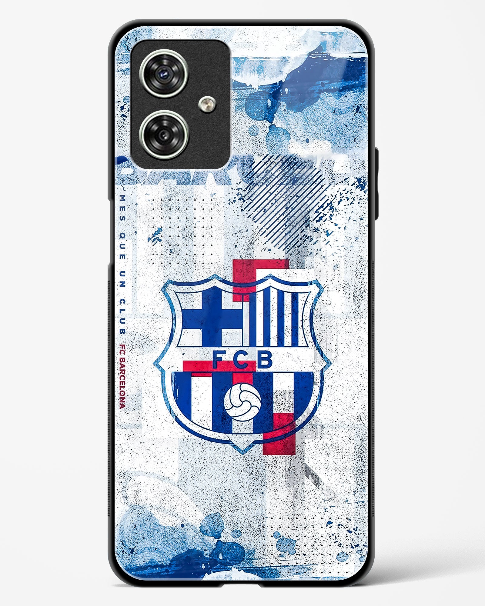FCB Denim Style Glass Phone Case-Moto G64 5G