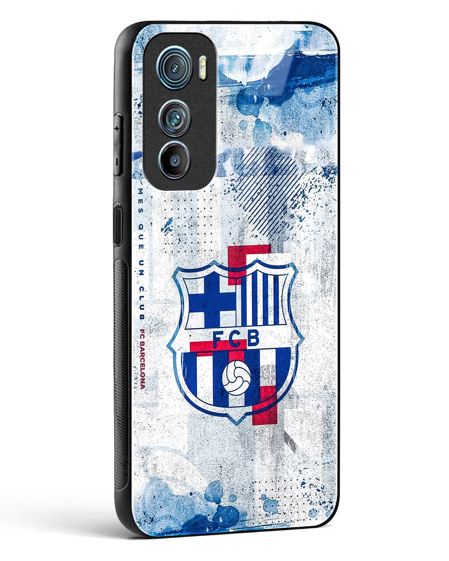 FCB Denim Style Glass Phone Case-Motorola Edge 30