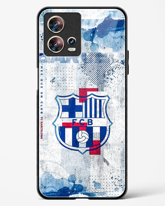 FCB Denim Style Glass Phone Case-Motorola Edge 30 Fusion
