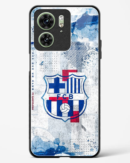 FCB Denim Style Glass Phone Case-Motorola Edge 40