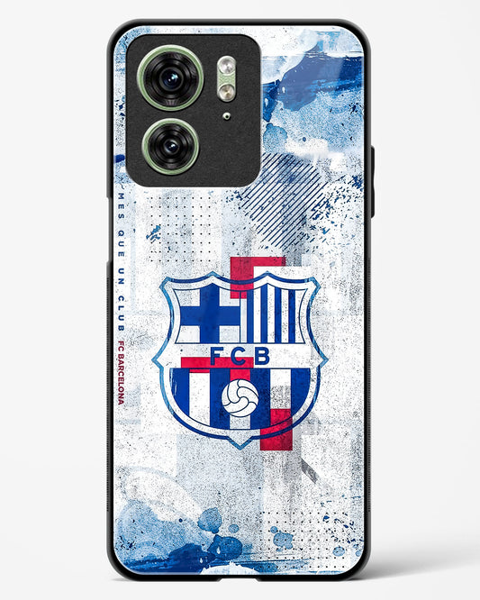 FCB Denim Style Glass Phone Case-Motorola Edge 40