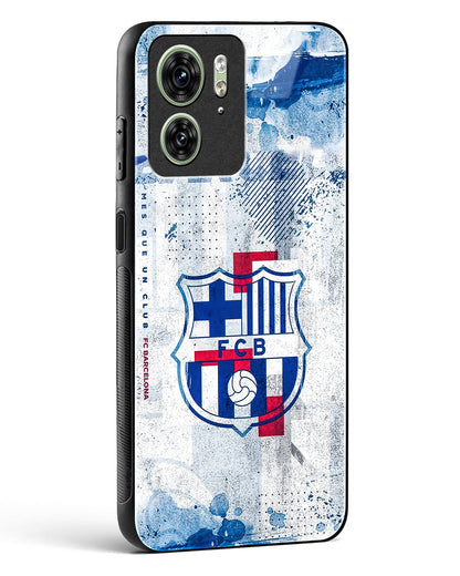 FCB Denim Style Glass Phone Case-Motorola Edge 40