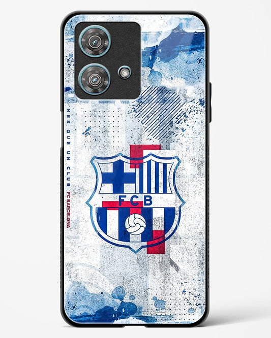 FCB Denim Style Glass Phone Case-Motorola Edge 40 Neo