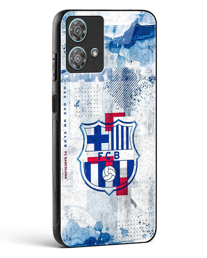 FCB Denim Style Glass Phone Case-Motorola Edge 40 Neo