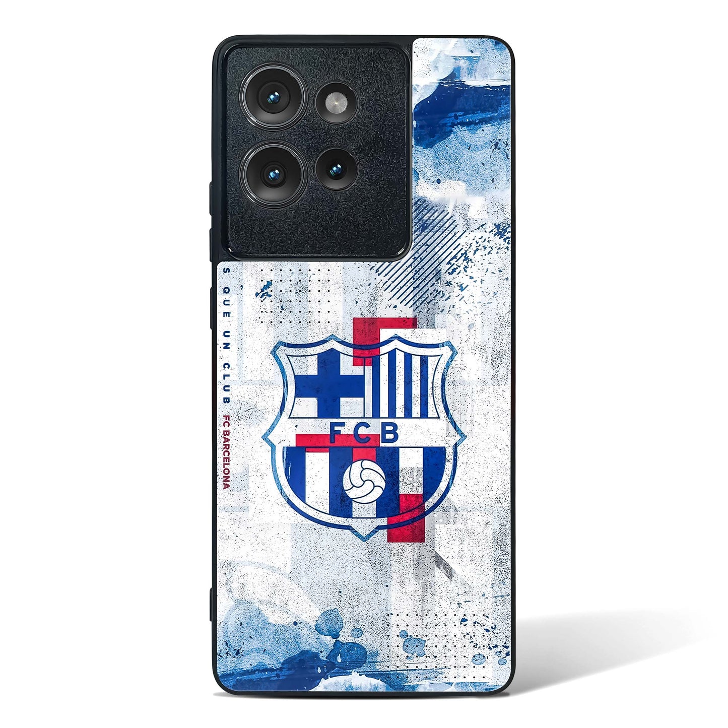 FCB Denim Style Glass Phone Case-Motorola Edge 50