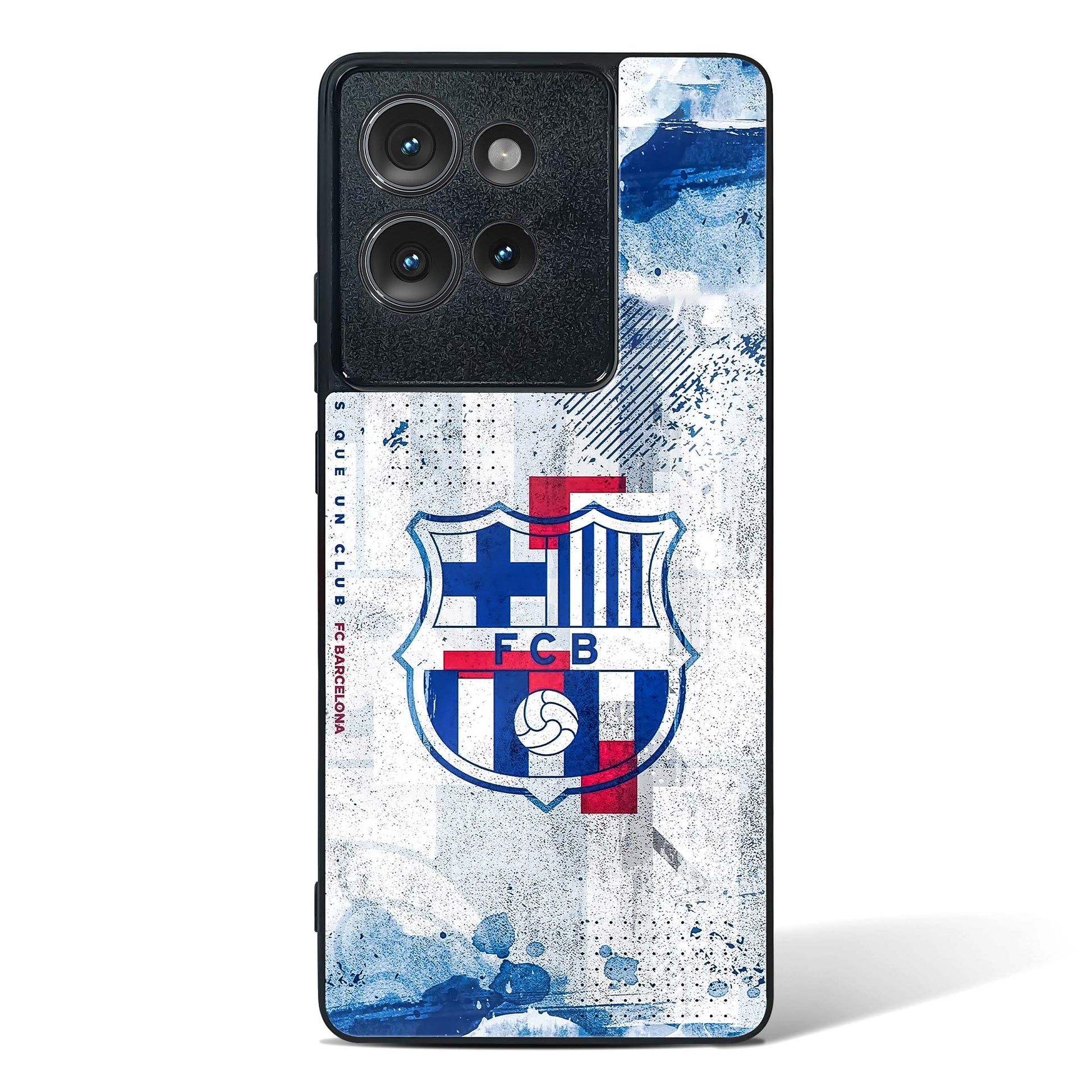FCB Denim Style Glass Phone Case-Motorola Edge 50
