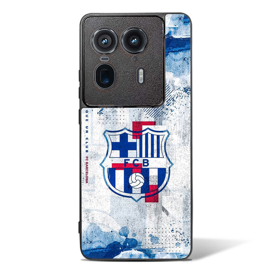 FCB Denim Style Glass Phone Case-Motorola Edge 50 Ultra