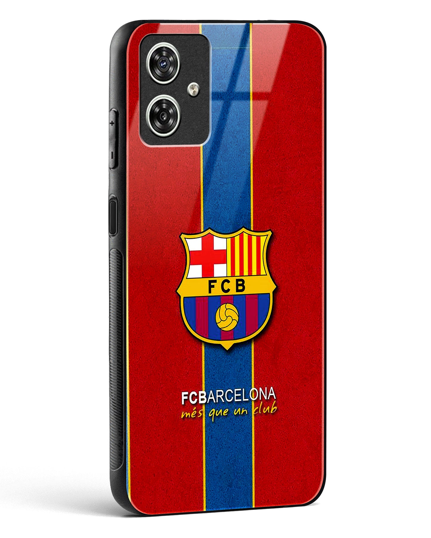 FCB inspired Glass Phone Case-Moto G54 5G