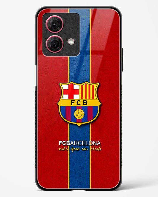 FCB inspired Glass Phone Case-Moto G84 5G
