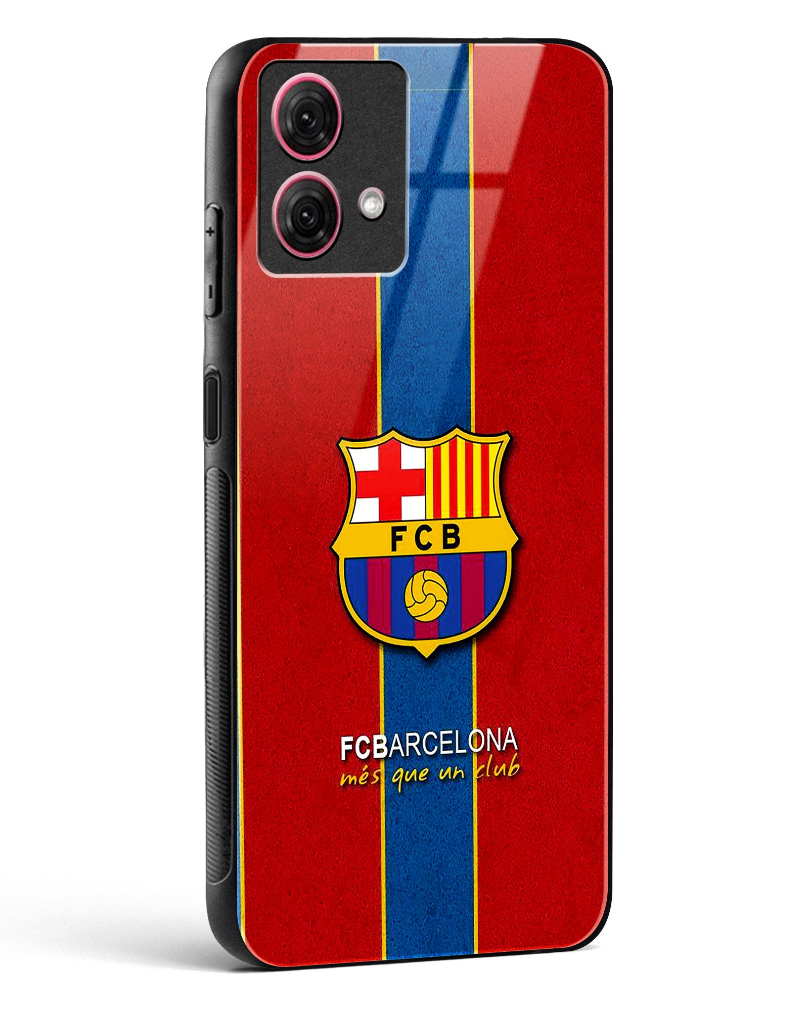 FCB inspired Glass Phone Case-Moto G84 5G