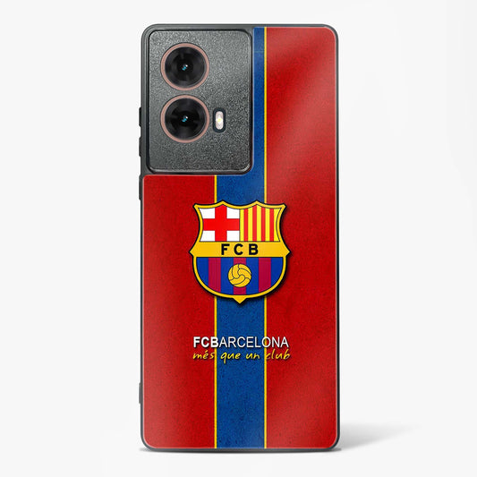 FCB inspired Glass Phone Case-Moto G85 5G