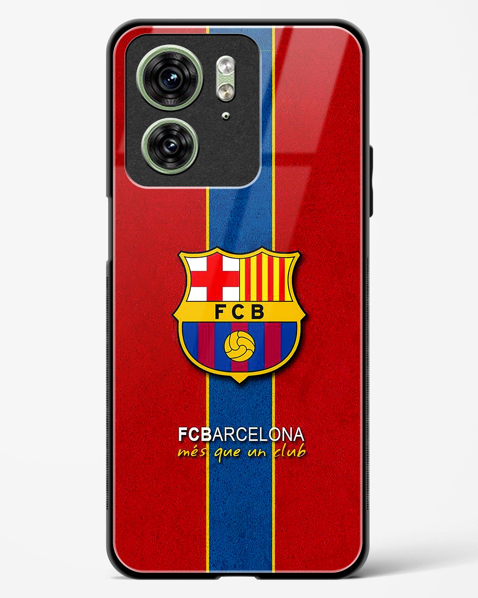 FCB inspired Glass Phone Case-Motorola Edge 40