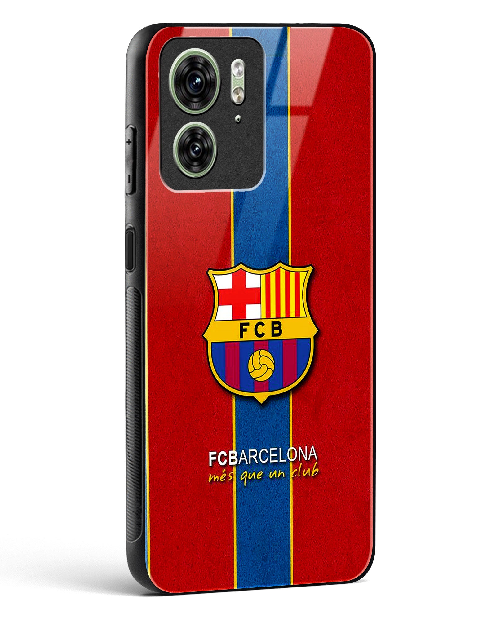 FCB inspired Glass Phone Case-Motorola Edge 40