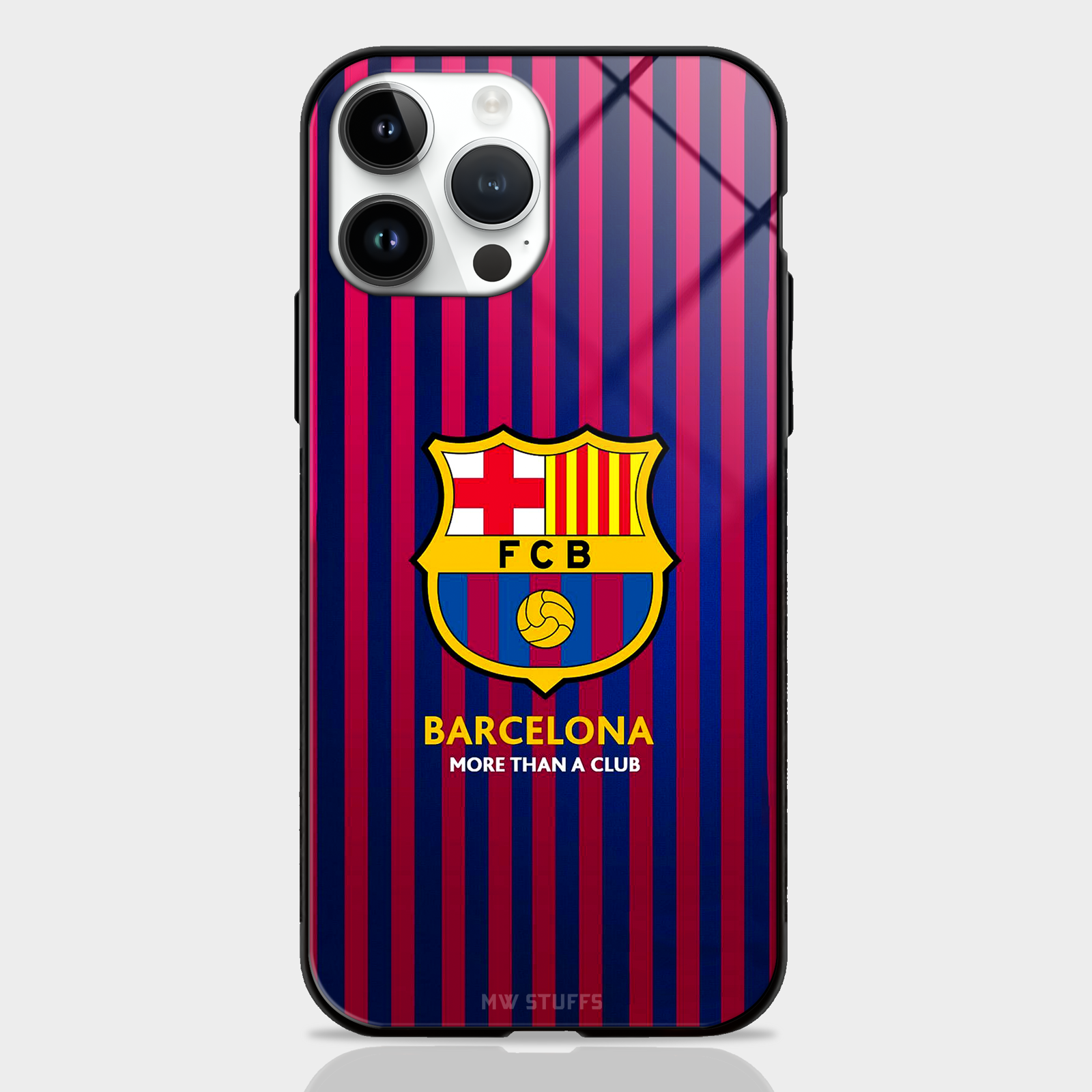 FCB Barcelona Jersey Pattern Glass Case -  - MW Stuffs - 