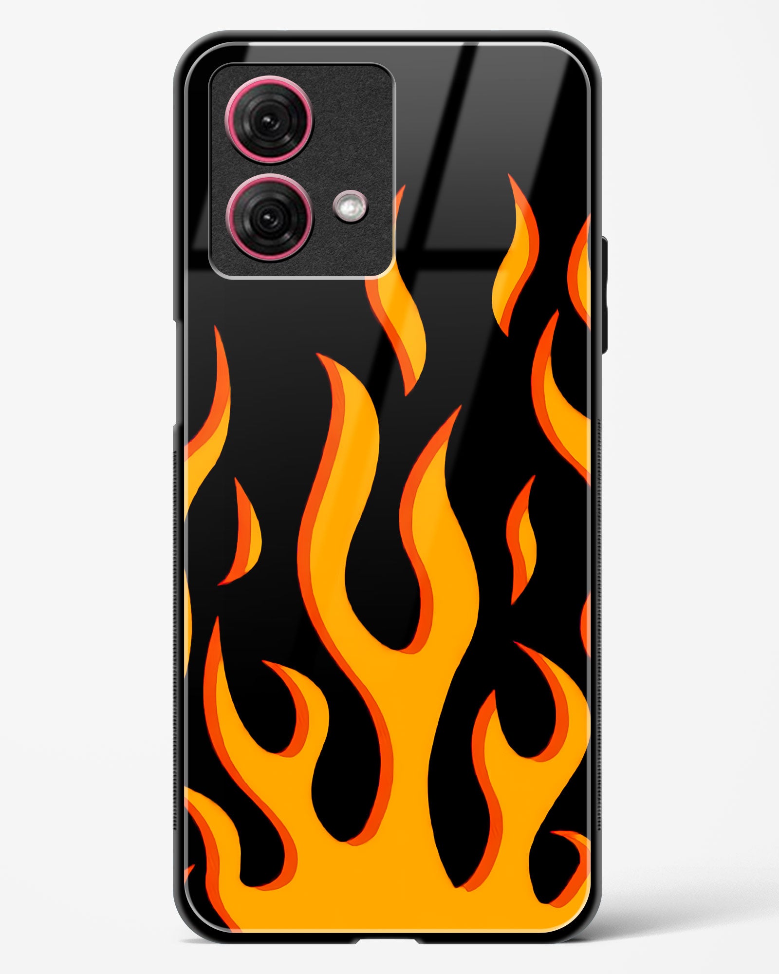 Flame Fusion Glass Phone Case-Moto G84 5G