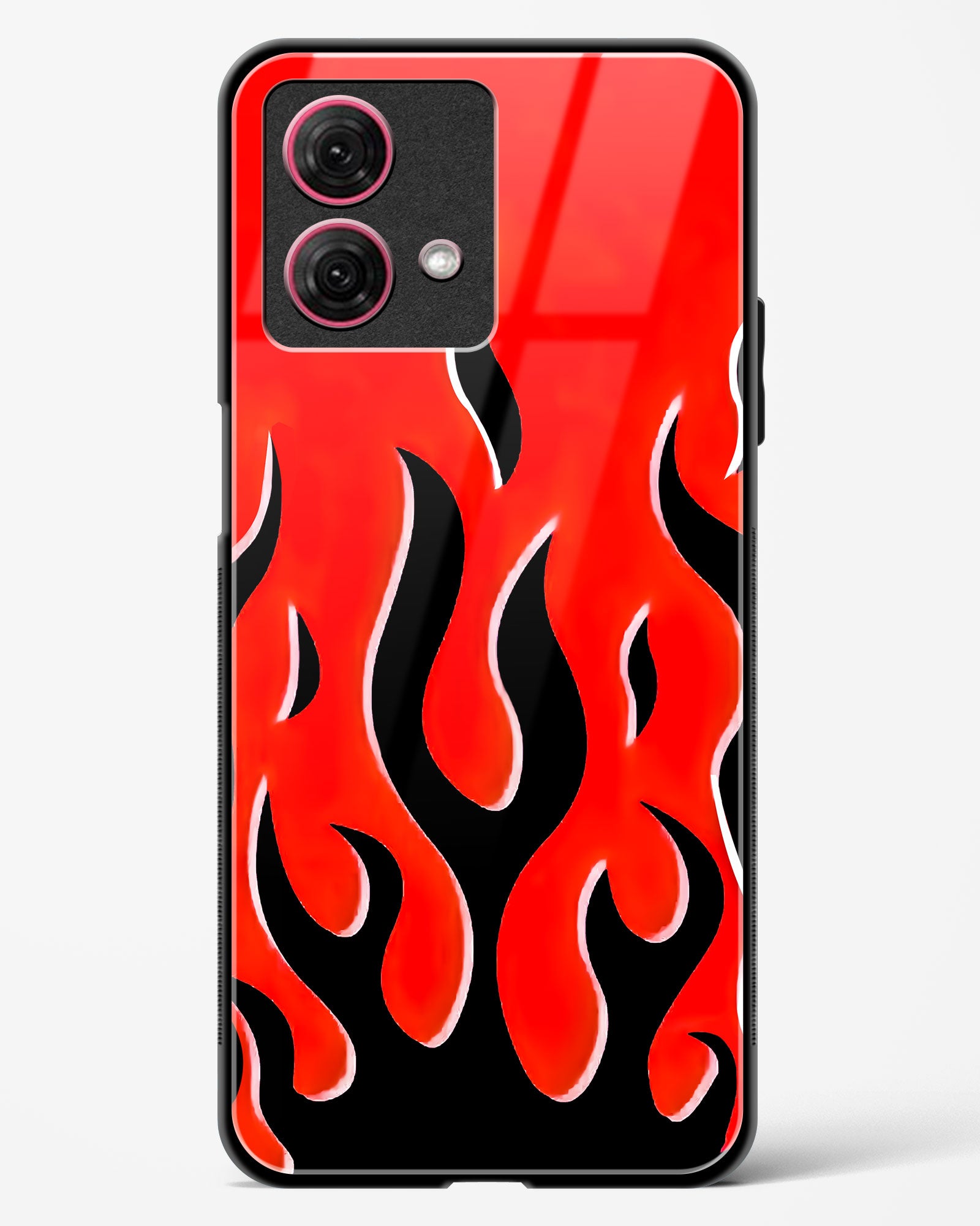 Flame Fusion Glass Phone Case-Moto G84 5G