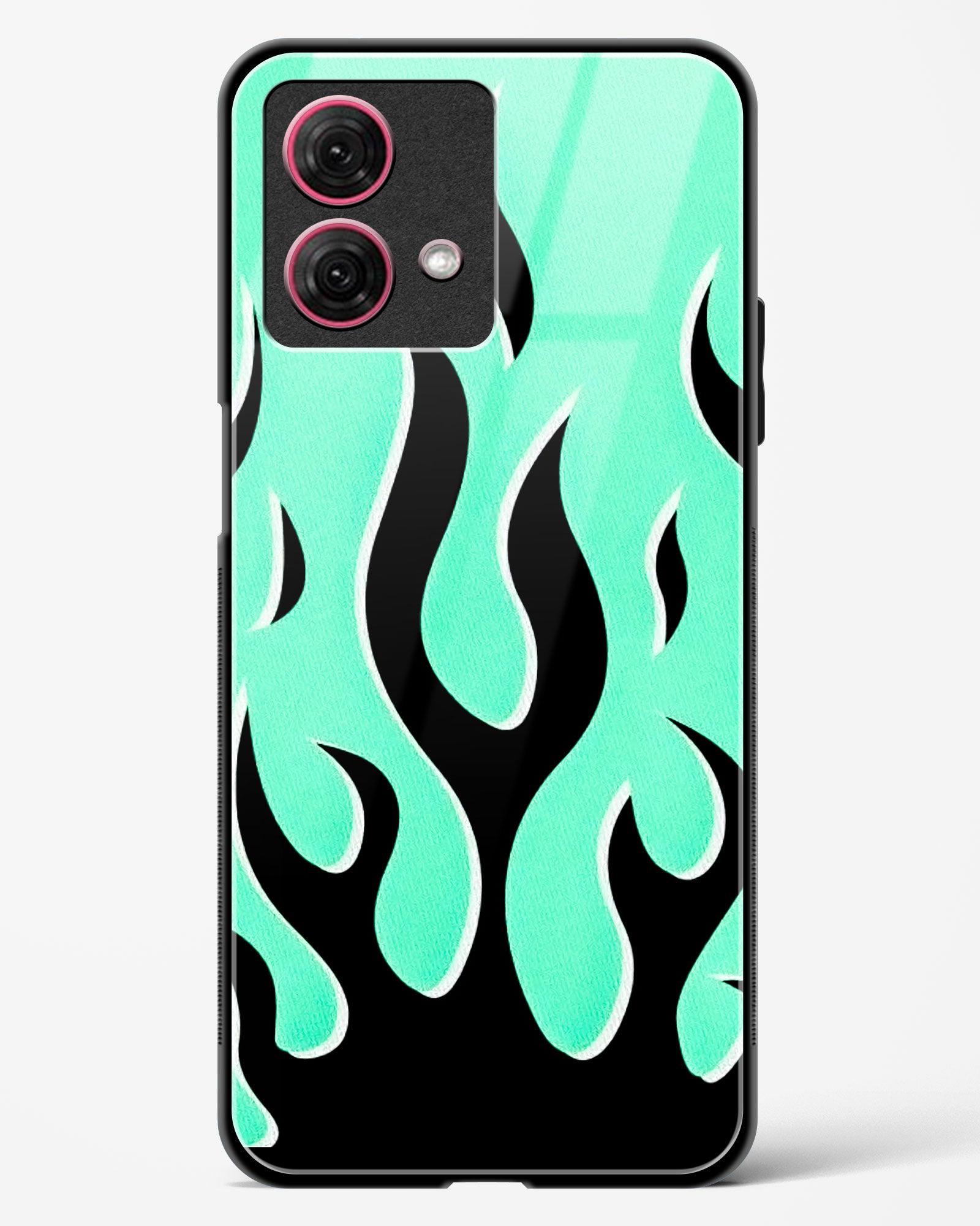 Flame Fusion Glass Phone Case-Moto G84 5G