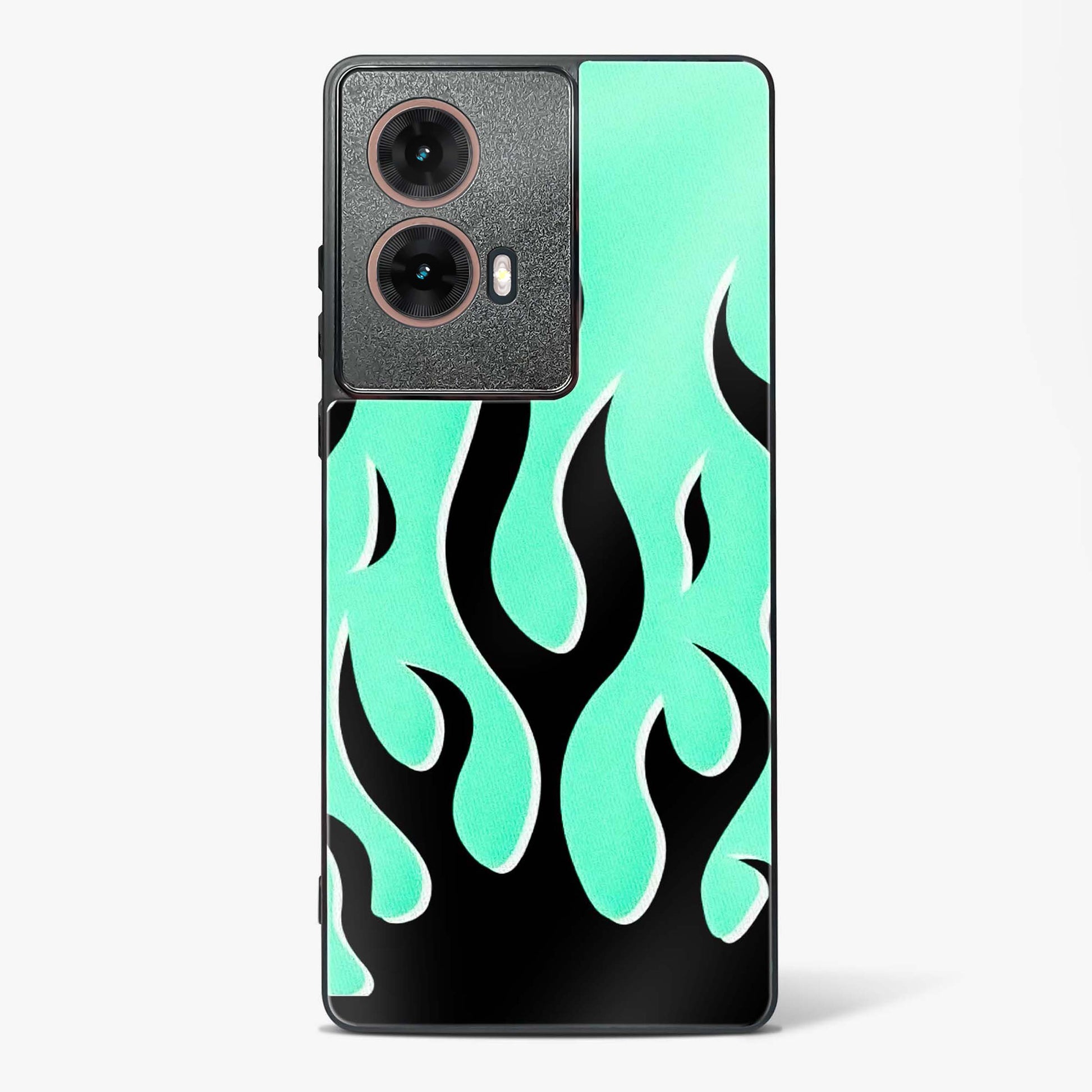 Flame Fusion Glass Phone Case-Moto G85 5G