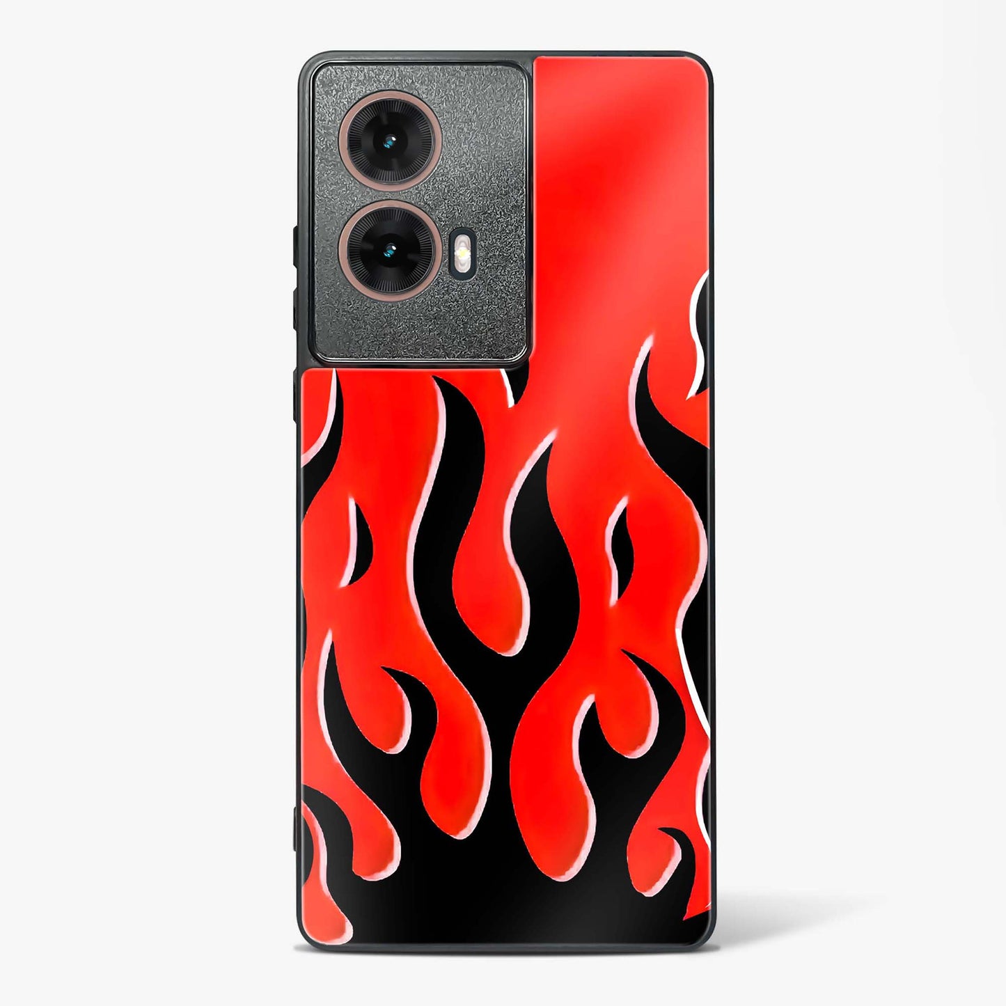 Flame Fusion Glass Phone Case-Moto G85 5G