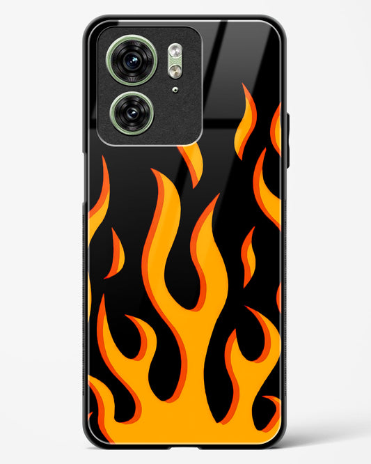 Flame Fusion Glass Phone Case-Motorola Edge 40