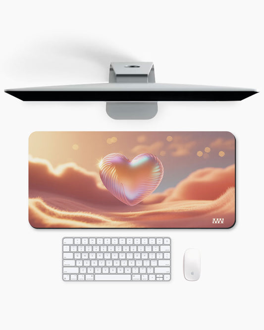 Floating Heart Desk Mat