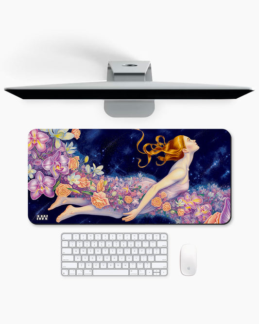 Flora Reverie Bloom Within the Cosmo Deskmat