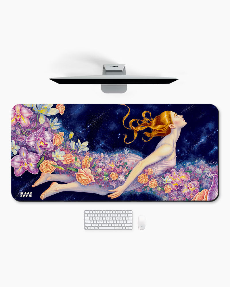 Flora Reverie Bloom Within the Cosmo Deskmat