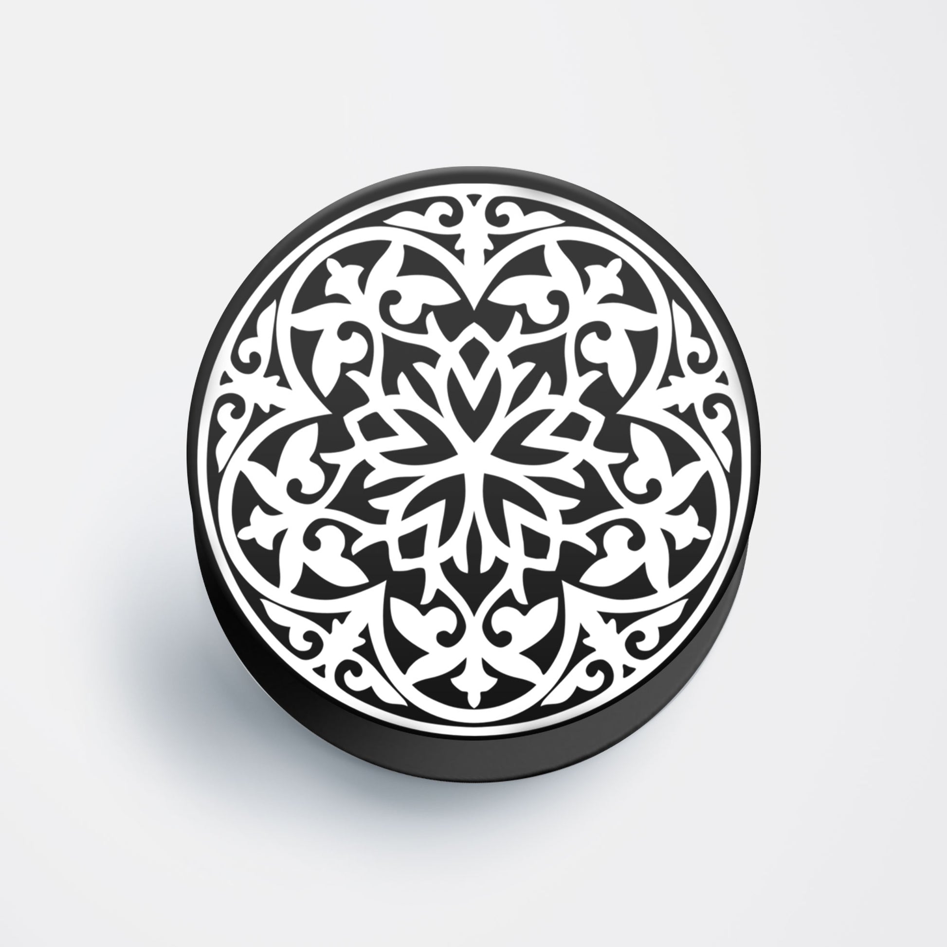 Floral Pattern Flat Pop Holder