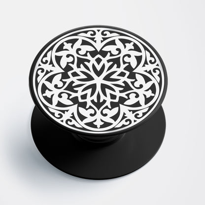 Floral Pattern Flat Pop Holder