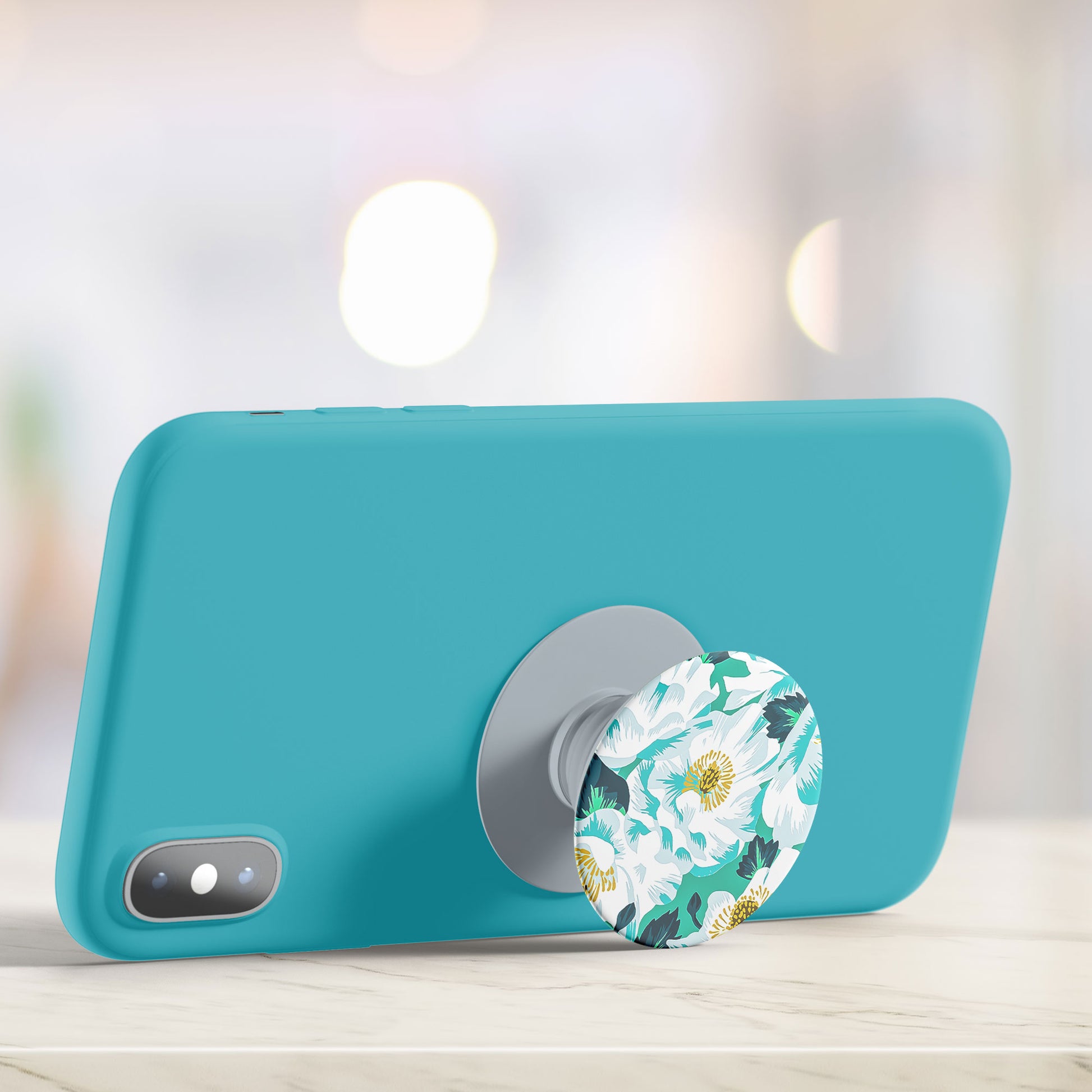 Floral Rain Flat Pop Holder