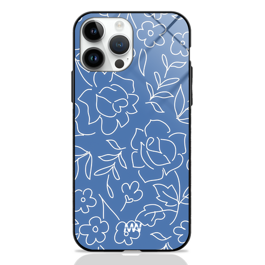 Floral Abstract Premium Glass Case -  - MW Stuffs - 