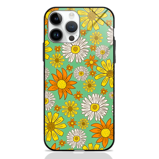 Floral Pattern Premium Glass Case -  - MW Stuffs - 