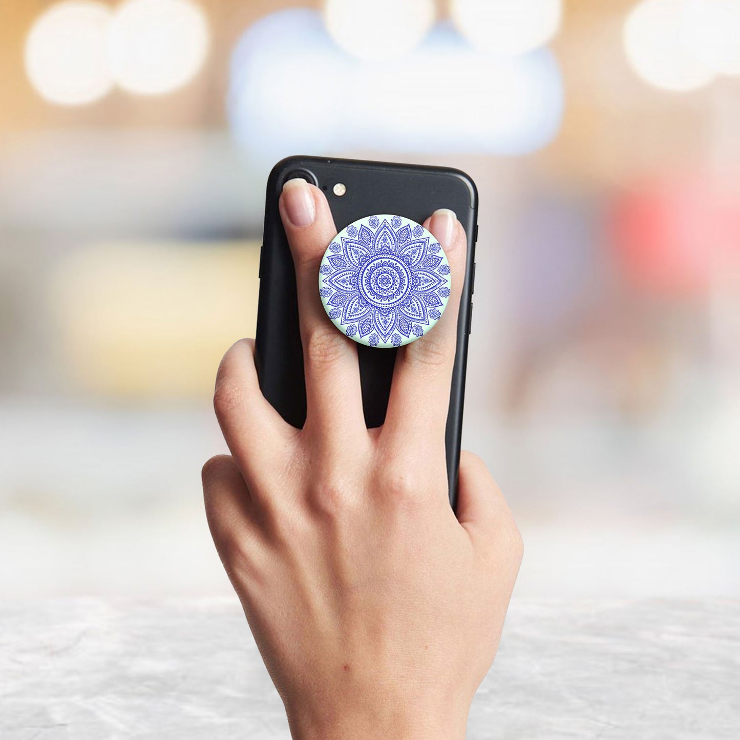 Flower Symphony Mandala Flat Pop Holder