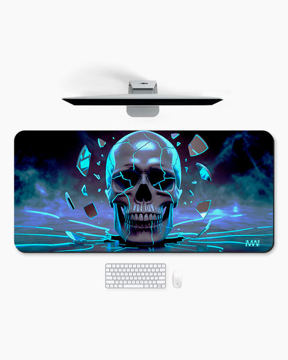Fractured Illusion Neon Shards Desk Mat