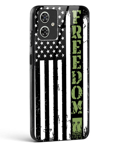 Freedom Flag Glass Phone Case-Moto G64 5G
