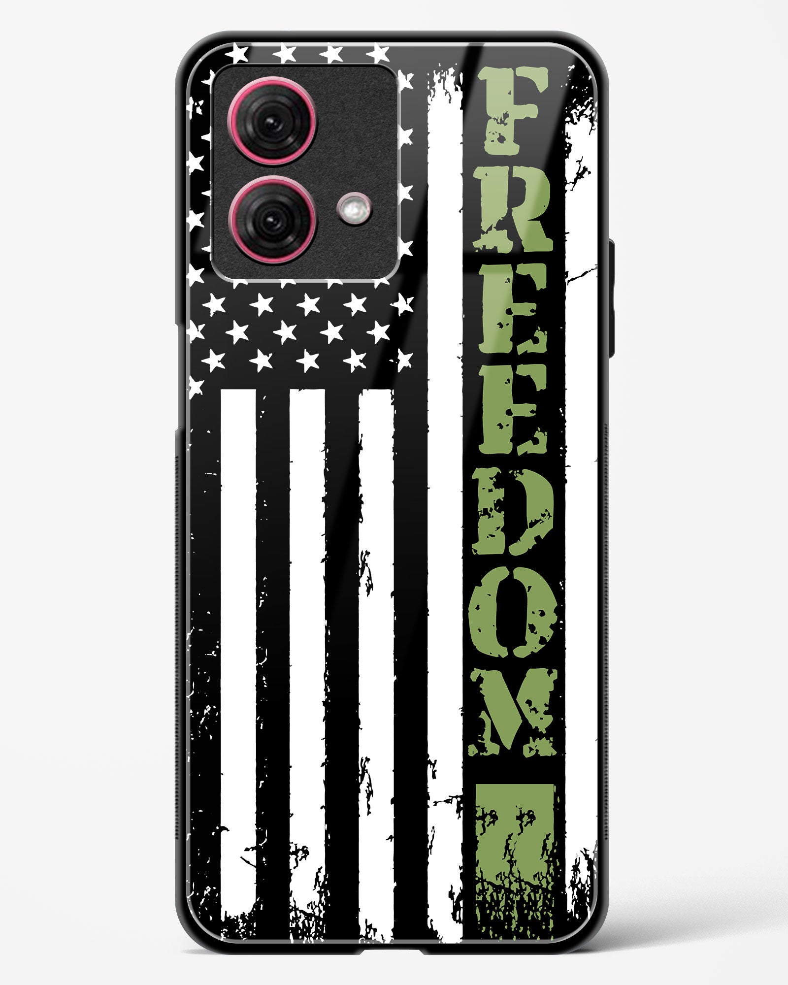 Freedom Flag Glass Phone Case-Moto G84 5G