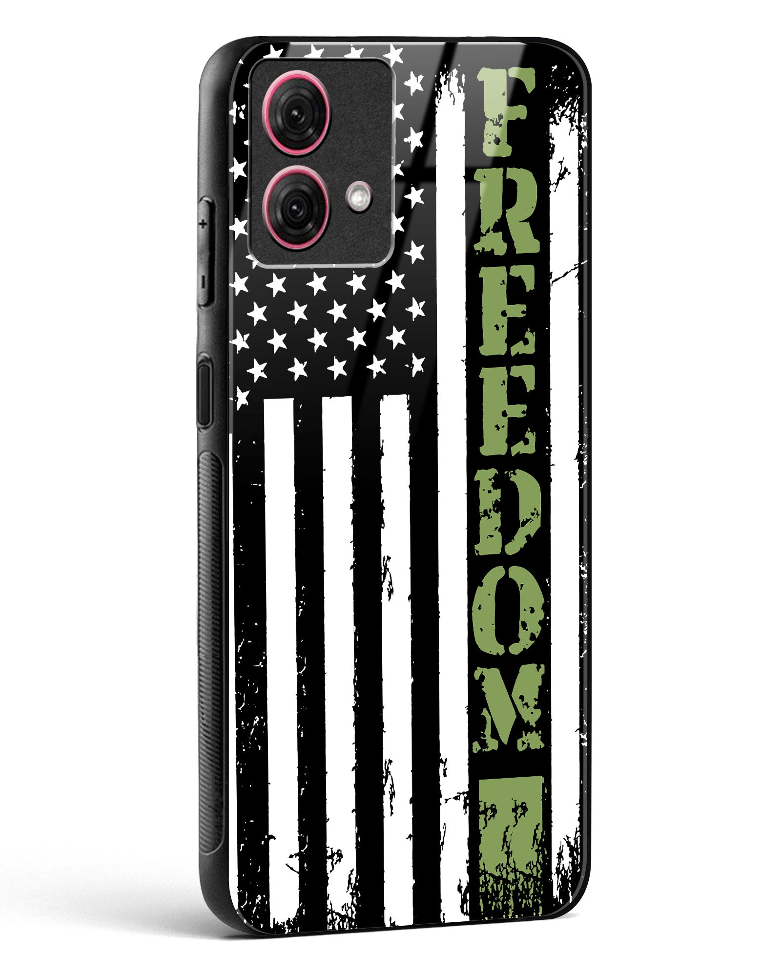 Freedom Flag Glass Phone Case-Moto G84 5G