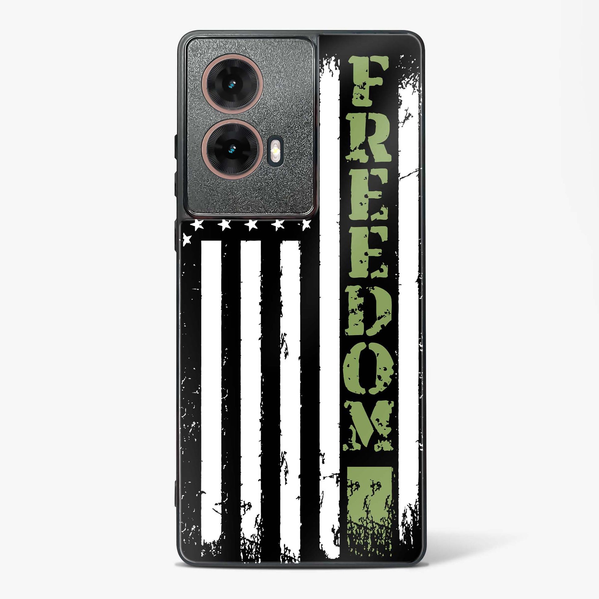 Freedom Flag Glass Phone Case-Moto G85 5G