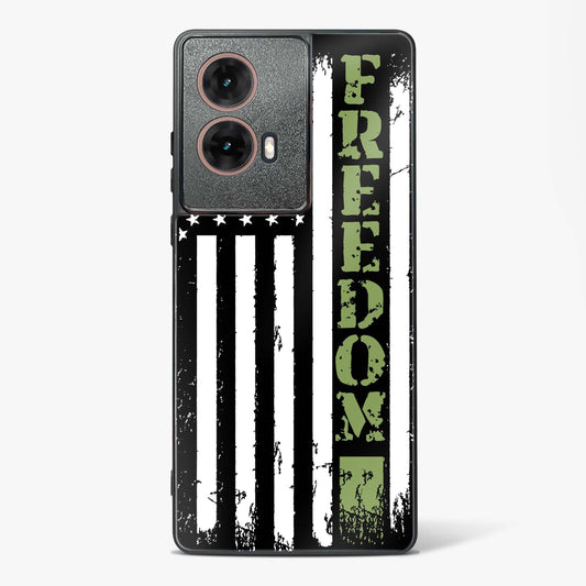 Freedom Flag Glass Phone Case-Moto G85 5G