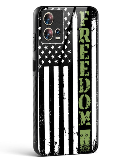 Freedom Flag Glass Phone Case-Motorola Edge 30 Fusion