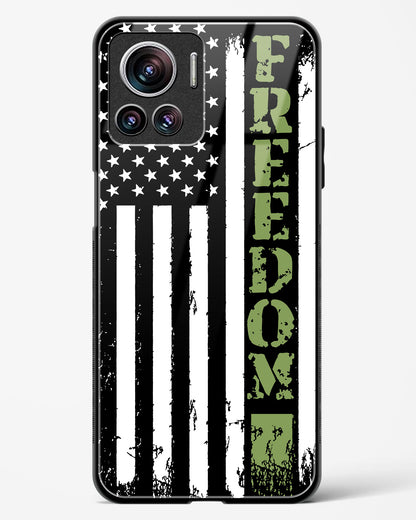 Freedom Flag Glass Phone Case-Motorola Edge 30 Ultra